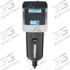 WILKERSON Compressed Air Filter: Particulate, 1/2 in NPT, 5 micron, 145 cfm, 250 psi Max Op Pressure (MPN F28-04-SL00B). Key specifications — attr110055: F28; attr110008: WILKERSON.