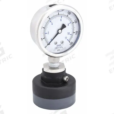 KODIAK Pressure Gauge with Diaphragm Seal: 0 psi to 160 psi, KC301, 2 1/2 in Dial - Dial Pressure Gauges with Thermoplastic Seal