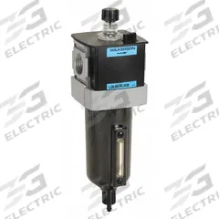 WILKERSON Compressed Air Lubricator: Micro Mist, 3/8 in NPT, 110 cfm, 250 psi Max Op Pressure, Knob (MPN L28-03-KL00B). Key specifications — attr111774: Aluminum; attr111402: L28; attr111761: WILKERSON.