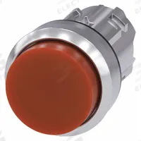 SIEMENS Extended Push Button: Green, 22 mm Mounting Size, Metallic, Momentary (MPN 3SU1051-0BB00-0AA0). Key specifications — Brand: SIEMENS; Action: Momentary; Series: 3SU; Push Button Material Type: Metallic.
