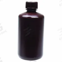 APPROVED VENDOR Reagent Bottle: HDPE, 8 fl oz, 250 mL, Amber, 24-415 mm Screw Closure Size, Unlined (MPN 33427). Key specifications — Body Color: Amber; Closure Attached: Attached; Brand: APPROVED VENDOR; Pre-Cleaned: None; Closure Included: Yes.