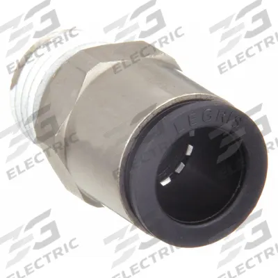 LEGRIS Push-Fit Fitting: 5/16 in OD x 3/8 in Pipe Size, Push-to-Connect x MNPT - Nylon & Nickel-Plated Brass Tube Fittings