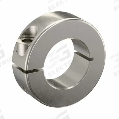 RULAND MANUFACTURING Shaft Collar: 1-Piece, Metric, Round, Clamp-On, 25 mm Bore Dia - Stainless Steel Shaft Collars