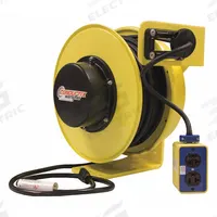 CONDUCTIX-WAMPFLER Extension Cord Reel: Ratchet Lock, 75 ft Cord Lg, 12 AWG, SJOW, 5-20R Cord Lg (MPN XA-141120307516). Key specifications — Retractable Cord Ending NEMA Configuration: 5-20R; Feeder Cord Ending NEMA Configuration: 5-20P; Brand: CONDUCTIX-WAMPFLER.