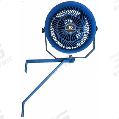 PATTERSON Mounted Fan: 10 in Blade Dia, 115V AC, 1/8 hp Motor HP, Wall Mount - High-Velocity Industrial Wall-Mount Fans