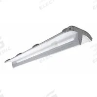 ALBEO LED Low Bay Fixture: 4 ft Lg, 5,200 lm, 4000K, 8 ft – 18 ft Mounting Ht, Gen Distribution, Gen (MPN LISI4B052D1P40VQCSWHTE). Key specifications — Voltage: 120 to 277V AC; LED Replacement For: (2) Lamp LFL; Brand: ALBEO; Color Temperature: 4000K.