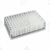 MTC BIO Deep-Well Well Plate: Sterile, 96 Wells, 1.6 mL, 8.2 mm Dia, RNase/DNase Free, Square (MPN D3096-33S). Key specifications — Brand: MTC BIO; Body Color: Colorless; RNase/DNase Free: Yes; Well Shape: Square; Material: Polypropylene.