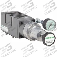 NUMATICS Sandwich Single Air Regulator: 230 cfm Max Flow Rate, 10 psi to 130 psi, 115°F Max Op Temp (MPN 554RS100JP00000)