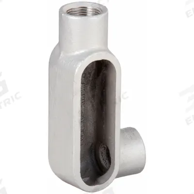 HUBBELL KILLARK Conduit Outlet Body: Aluminum, Powder Coated, 3/4 in Trade Size, LR Body - LR - 90° Elbow Type
