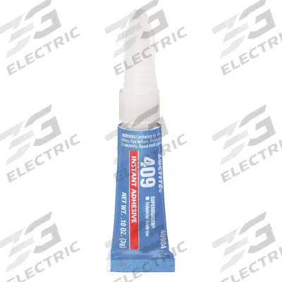 LOCTITE Instant Adhesive: 409, Plastics, 0.1 fl oz, Tube, Clear, Thick Liquid - Instant Adhesives for Plastics