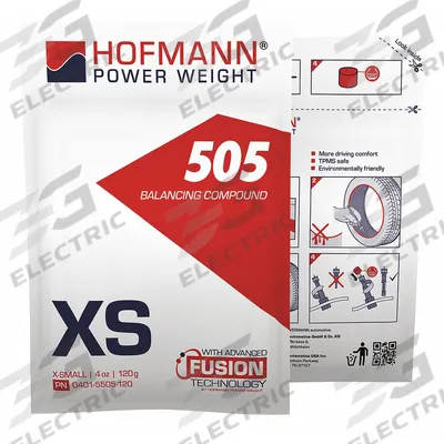 HOFMANN POWER WEIGHT Balancing Compound: Wheel Balancing Beads, Trucks, Silica, Blue/Red