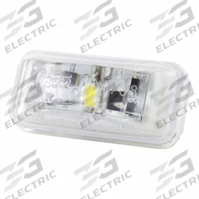 GROTE Courtesy Light: Courtesy Light, LED, Clear, Rectangular, 13.5V DC, Pigtail - Compact Courtesy Lights