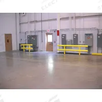 APPROVED VENDOR Guard Rail System: Straight, 42 in Top Rail Ht, 1 in Mounting Hole Dia, Guardrail (MPN SGR-2-120-42-P). Key specifications — Color: Yellow; Material: HDPE; Rail Mounting Style: Floor Mounted; Includes Mid-Rail: Mid-Rail Included.