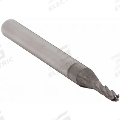 APPROVED VENDOR Ball End Mill: Carbide, TiCN Coated, 4 Flute, 3/64" Mill Dia, 1/8" LOC - General Purpose Carbide Ball End Mills