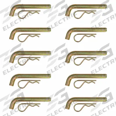 BUYERS PRODUCTS Hitch Pin: 2 1/2 in Compatible Hitch Size, 5/8 in Pin Dia, Cotter - Pin & Clips
