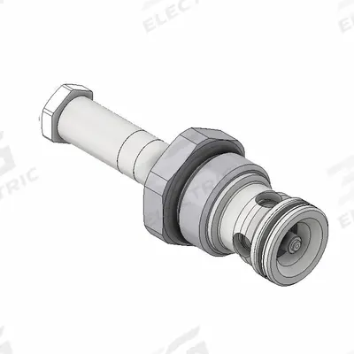 Parker Poppet Valve: Steel, Screw-In, Two Positions, Normally Open, Two-Way - Solenoid Cartridge Valves