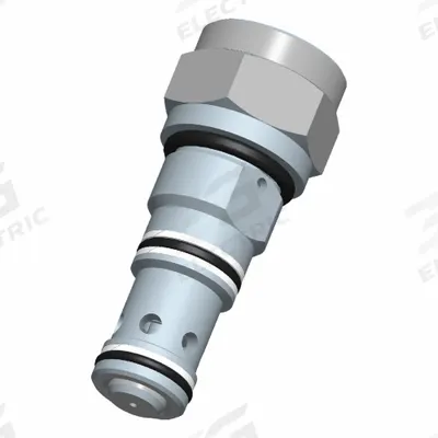 BUCHER HYDRAULICS Cartridge Valve: Screw-In, Screwdriver Adjustment, C10-25 Valve Cavity Size - Cartridge Check Valves