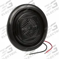 GROTE Vehicle Backup Alarm: Selectable, Tonal, 107 dB Max Sound Level, 12-24V DC, 4 5/16 in Wd (MPN 73160). Key specifications — Alarm Tone Type: Tonal; Mount Type: Grommet; Connector Type: Blunt Cut; Brand: GROTE; SAE Type Rating: Type B; Operating Voltage: 12-24V DC.