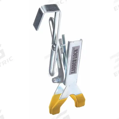 Ladder Lock Kit: For Extension Ladders, 10 in Overall Lg - Cable Hook & V-Rung Stabilizers