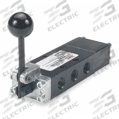 ARO Manual Air Control Valve: E, Four-Way / Three-Position, Lever, Black, 26 scfm Flow Rate - Max (MPN E312LS). Key specifications — attr1086881: Closed; attr1092903: Black; attr1086905: Spring Return; attr1086907: E; attr1086914: Normally Closed; attr1086904: Manual Air Control Valve; attr1086871: E312LS.