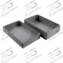 HAMMOND Enclosure: Polyester, 15 in x 9 in x 6 in, NEMA 4/4X, Solid Cover, Screw On (MPN 1590ZGRP244). Key specifications — Brand: HAMMOND; Closure Method: Screws; Enclosure Material: Polyester; Knockouts: Not Included.
