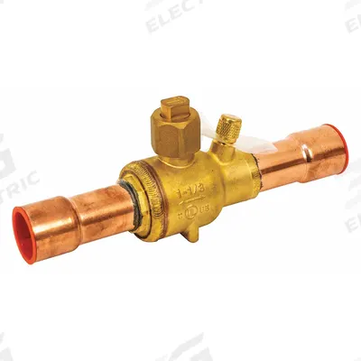 NDL Refrigerant Ball Valve: 1 1/8 in Female Sweat, -40°F to 302°F, 700 psi - Sweat Connection Refrigeration Ball Valves