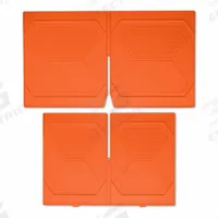 KLEIN TOOLS Drawer Divider: 9 11/16 in W x 2 in H x 16 5/8 in L, 2 Dividers, Plastic, Orange (MPN 54901MBR). Key specifications — attr1135742: Orange; attr1124857: KLEIN TOOLS; attr1135744: 877M79; attr1135747: Plastic; attr1135819: Tool Storage Cabinets; attr1135812: Impact-Resistant Materials Ensure Long-Lasting Durability Through Everyday use and Rough Handling.