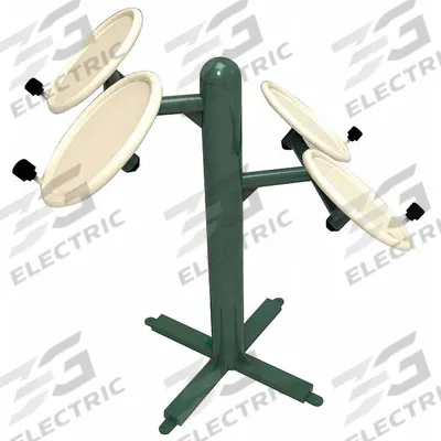 TRIACTIVE USA Tai Chi Spinners: 55 in Overall Ht, 50 in Overall Lg, 39 in Overall Wd - Outdoor Fitness Stations