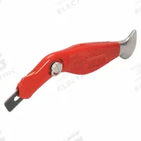 ROBERTS Carpet Knife: Straight, 2 1/4 in Blade Projection Lg, 10 in Overall Lg, Steel, Aluminum (MPN 10-220). Key specifications — attr307492: 2-Sided Carpet; attr307493: Aluminum; attr307491: Steel; attr324881: ROBERTS.