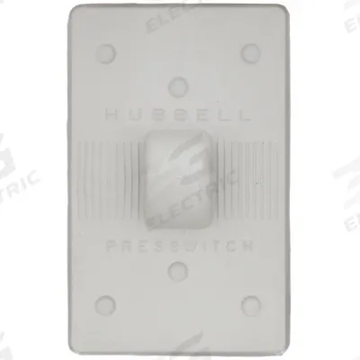 HUBBELL Wall Plate: Weatherproof-Covered Outlet, 1 Gang, Gray - Weather-Resistant Switch Covers