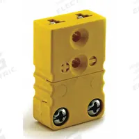 DAYTON Thermocouple Jack: Jack, For Type K Thermocouple Type, Mini Plug, Flat, Flat (MPN 36GK90). Key specifications — attr1432255: Flat; attr1276097: Jack; attr1276100: Alumel; attr1276082: Mini Plug; attr1276092: DAYTON; attr1276087: Yellow; attr1276088: Glass-Filled Thermoplastic; attr1276089: 36GK90.