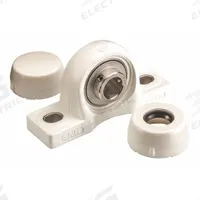 NTN Pillow Block Bearing: 1 1/4 in Bore, Polymer, Set Screws, 1 11/16 in Shaft Ht, 212°F Max Temp (MPN SUCPPL206-20CCFG1). Key specifications — Brand: NTN; Mounting Bolt Size: 1/2 in; Standards: NSF H1; System of Measurement: Inch.
