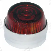EATON Pilot Light Lens: 30 mm Panel Mounting Hole Dia, Red, Fresnel, Incandescent/LED, 10250T (MPN 10250TC7N). Key specifications — Brand: EATON; Compatible with Series: 10250T; Lens Material: Glass.