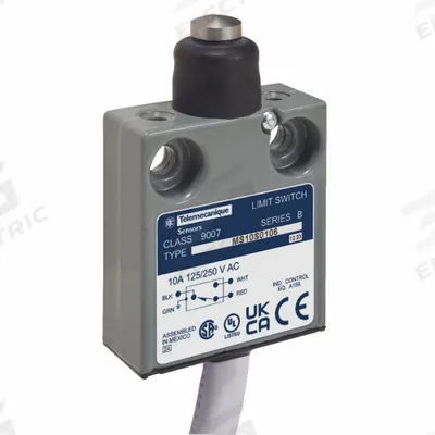TELEMECANIQUE SENSORS Limit Switch: Roller Plunger, Metallic - Top-Mount Roller-Plunger Limit Switches