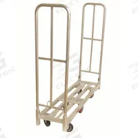 WESCO Platform Truck: 1,750 lb, 59 1/2 in L x 16 in W x 9 1/2 in H Deck, Polyurethane, Open Deck (MPN 273296). Key specifications — Brand: WESCO; Caster/Wheel Configuration: (4) Swivel; Color: Silver; Caster Wheel Width: 2 in.