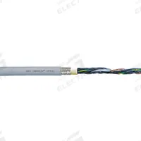 CHAINFLEX Control Cable: 14 AWG, 4 Conductors, 100 ft, PUR Jacket, 1,000 V (MPN CF78-UL-25-04-100). Key specifications — Conductor Material: Copper; Conductor Configuration: Single; Minimum Bend Radius Factor - Fixed: 4 x OD; Minimum Bend Radius Factor - Flexible: 5 x OD; Includes Ground: Yes; Minimum Bend Radius Factor - E-Chain: 6.8 x OD; Resistance Properties: Coolant Resistant; Standards: cRUus.