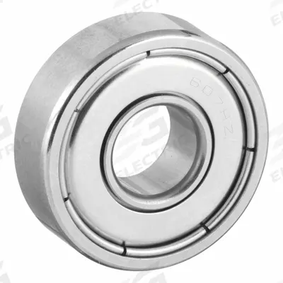 EZO Miniature Ball Bearing: 607, Dbl Shield, 7 mm Bore, 19 mm OD, 6 mm Wd - High-Precision Radial Ball Bearings