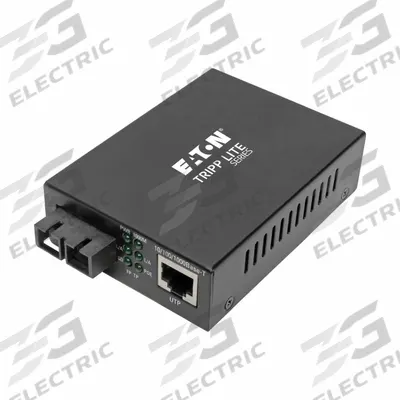 EATON TRIPP LITE Fiber to Ethernet Media Converter: 2 Ports, RJ45/SC Multimode - Ethernet Extending Converters