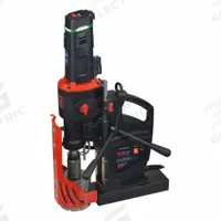 STEELMAX Drill Press: 58 RPM – 520 RPM, Electric Magnet, 10 in Drill Travel, 115V AC, 19 A Current (MPN SM-D-500-XT). Key specifications — attr1253941: Weldon; attr1253957: Electric; attr1253912: STEELMAX.