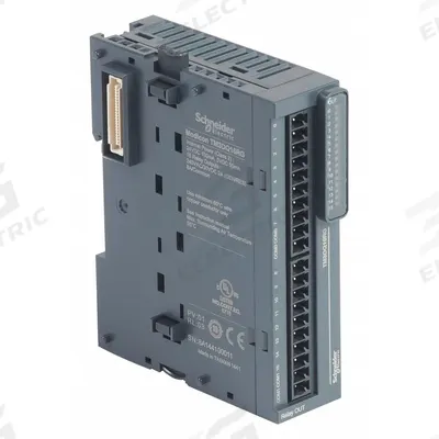 SCHNEIDER ELECTRIC Discrete Output Module: (16) Relay Out (MPN TM3DQ16RG) - Modules for Schneider Controllers