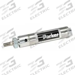 PARKER Air Cylinder: 7/16 in Bore, 1/2 in Stroke, Non-Repairable, Stainless Steel, Nose Mounting, SR (MPN 0.44DSR0.500). Key specifications — attr1122958: Rotating Rod; attr942235: Stainless Steel; attr942202: PARKER; attr942209: Aluminum; attr942227: Nose; attr942243: SR.