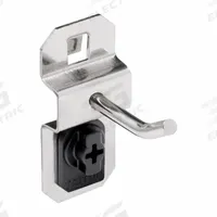 TRITON PRODUCTS Single Rod Pegboard Hook: 1 in x 1 in x 2 1/4 in, 3 Hooks, 1 in Hook Dp, Surface (MPN 61113). Key specifications — Mounting Type: Surface; Includes: ABS Retainers; Finish: Brushed; Color: Silver; Accessory Type: 30-Degree Single Hook; Locking System: ABS Retainers; Material: Stainless Steel; For Tool Type: Brushes.