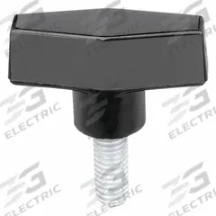 DAVIES Hand Knob: T, Thermoset, 1/4"-20 Thread, 10 mm Thread Lg, 2.5 in Dia (MPN 3092BA). Key specifications — Brand: DAVIES.