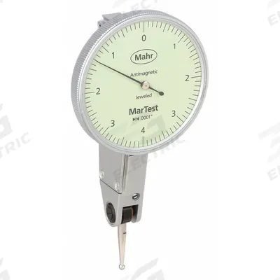 MAHR Horizontal Dial Test Indicator: 0 in to 0.008 in, Horizontal, Inch - Dial Test Indicators - Horizontal & Tilted-Face Styles