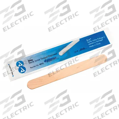 FIRST AID ONLY Tongue Depressors: Sterile, Wood, 5 1/2 in Lg, 5/8 in Wd