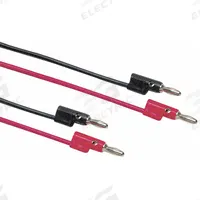 POMONA Test Leads: Black Electrical Current Color, Banana Plug, 5 ft Lg, Polypropylene (MPN B-60-0). Key specifications — attr1330521: POMONA.