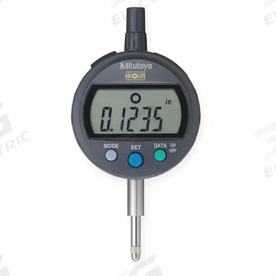 MITUTOYO Digital Indicator: 0 in to 0.5 in /0 mm to 12.7 mm, Inch/Metric - Digital Indicators with Removable Flat Back