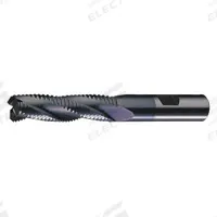 CLEVELAND Roughing End Mill: Cobalt, TiAlN Coated, 4 Flute, Coarse Pitch, 3/8" Mill Dia, 2" LOC (MPN C31109)