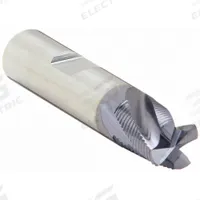 CLEVELAND Roughing End Mill: Carbide, TiAlN Coated, 4 Flute, Fine Pitch, 1/2" Mill Dia, 5/8" LOC (MPN C80152)