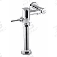 KOHLER Manual Flush Valve: PRIMME, Exposed, Top, 1.6 gpf Gallons per Flush, 12 in Rough-In, Piston (MPN K-76322-CP). Key specifications — Spud Location: Top.
